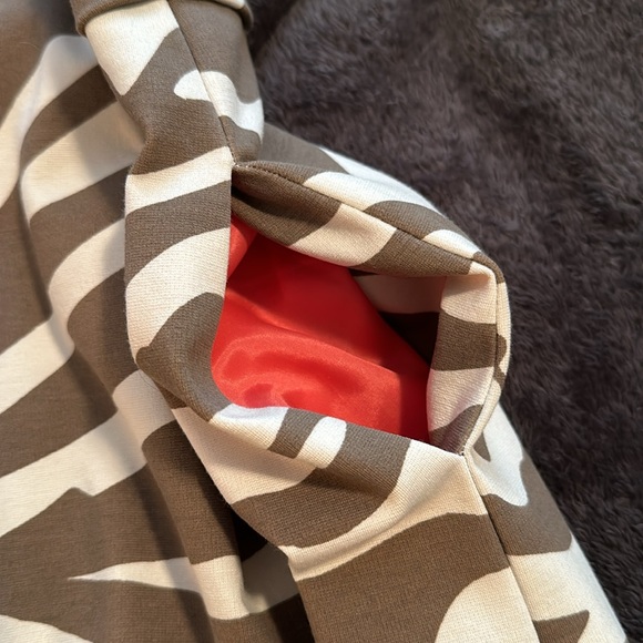 Banana Republic Issa Collection sleeveless zebra striped beige and brown dress - Picture 7 of 7